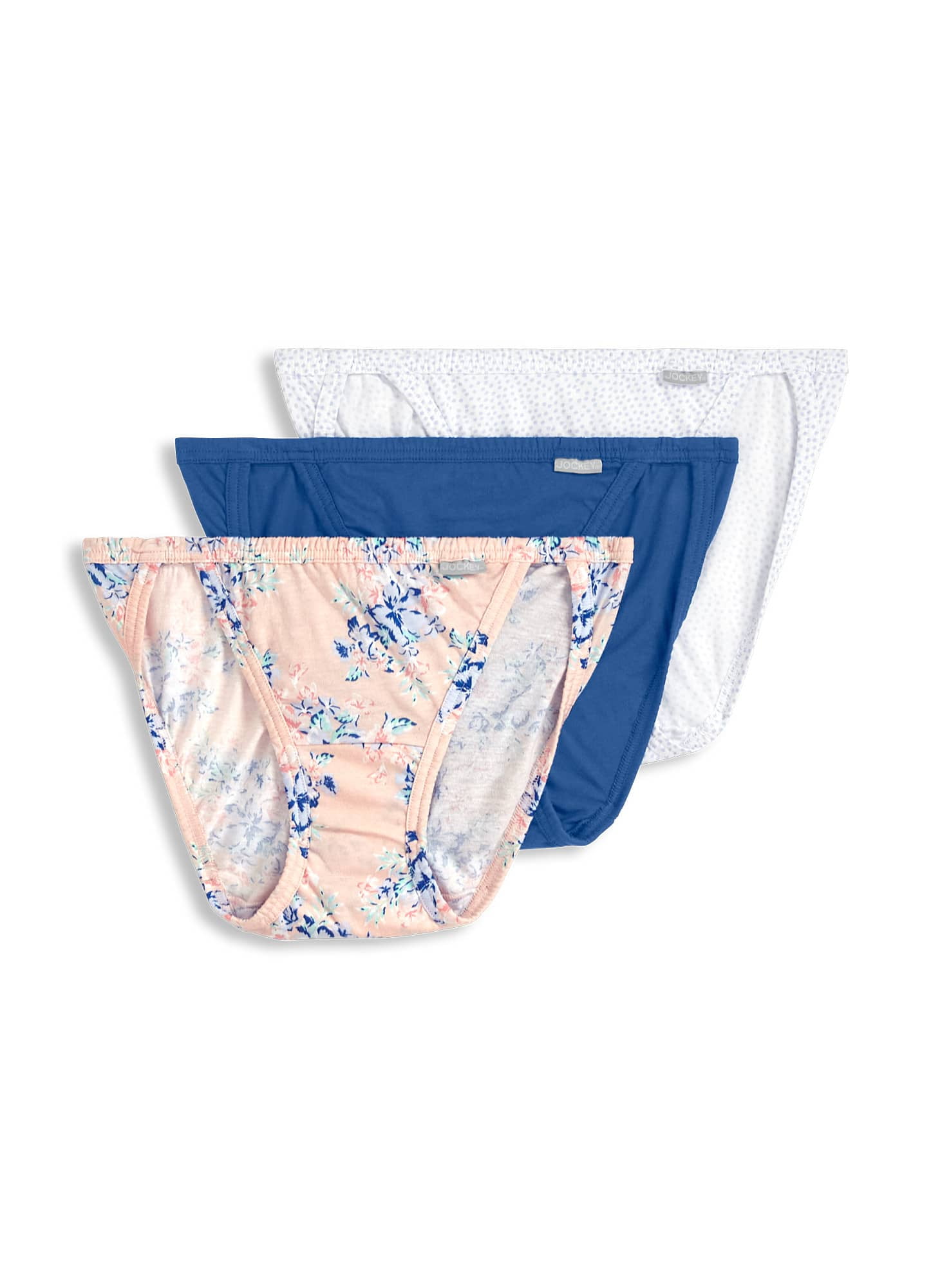 Jockey Elance String Bikini Underwear 3 Pack 1483 Grey Heather/Charcoa –  CheapUndies