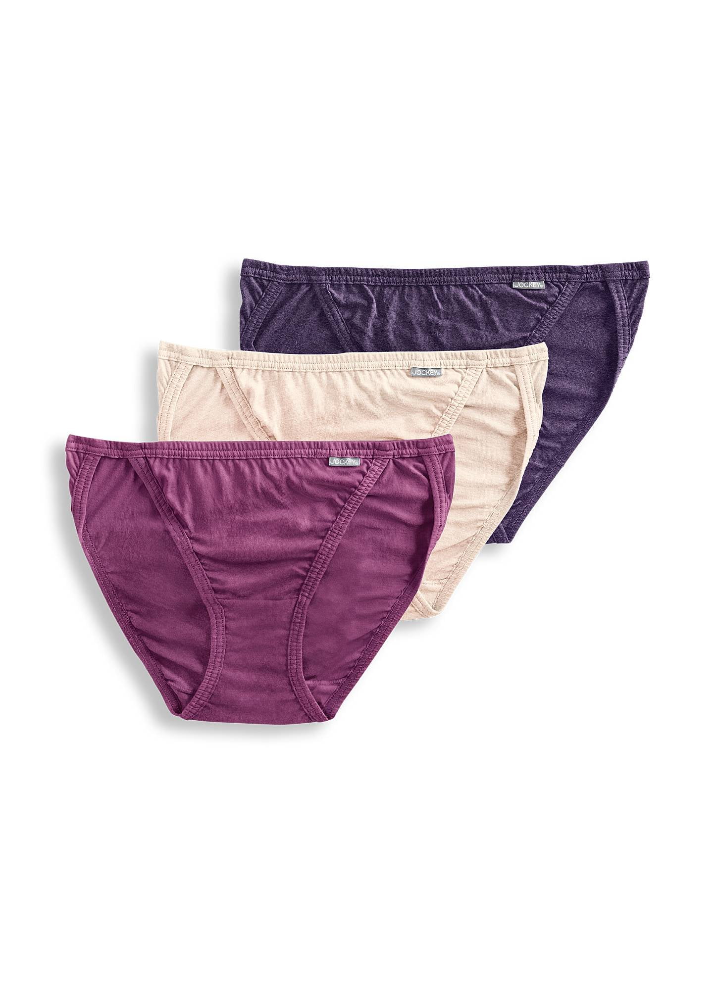 Jockey Womens Elance String Bikini 3 Pack Underwear String Bikinis 100%  Cotton 4 Perfect Paisley/turquoise/deep Pink : Target