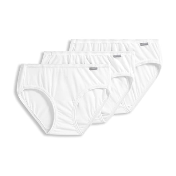 Jockey Women's 100% Cotton Elance Bikini - 3 Pack