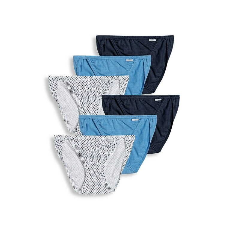 Jockey Women's Underwear Elance Brief - 3 Pack, Deep Blue Heather