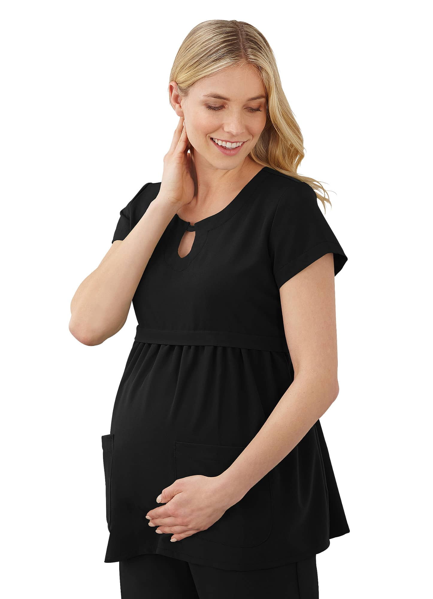 Jockey Women's Empire Waist Maternity Scrub Top