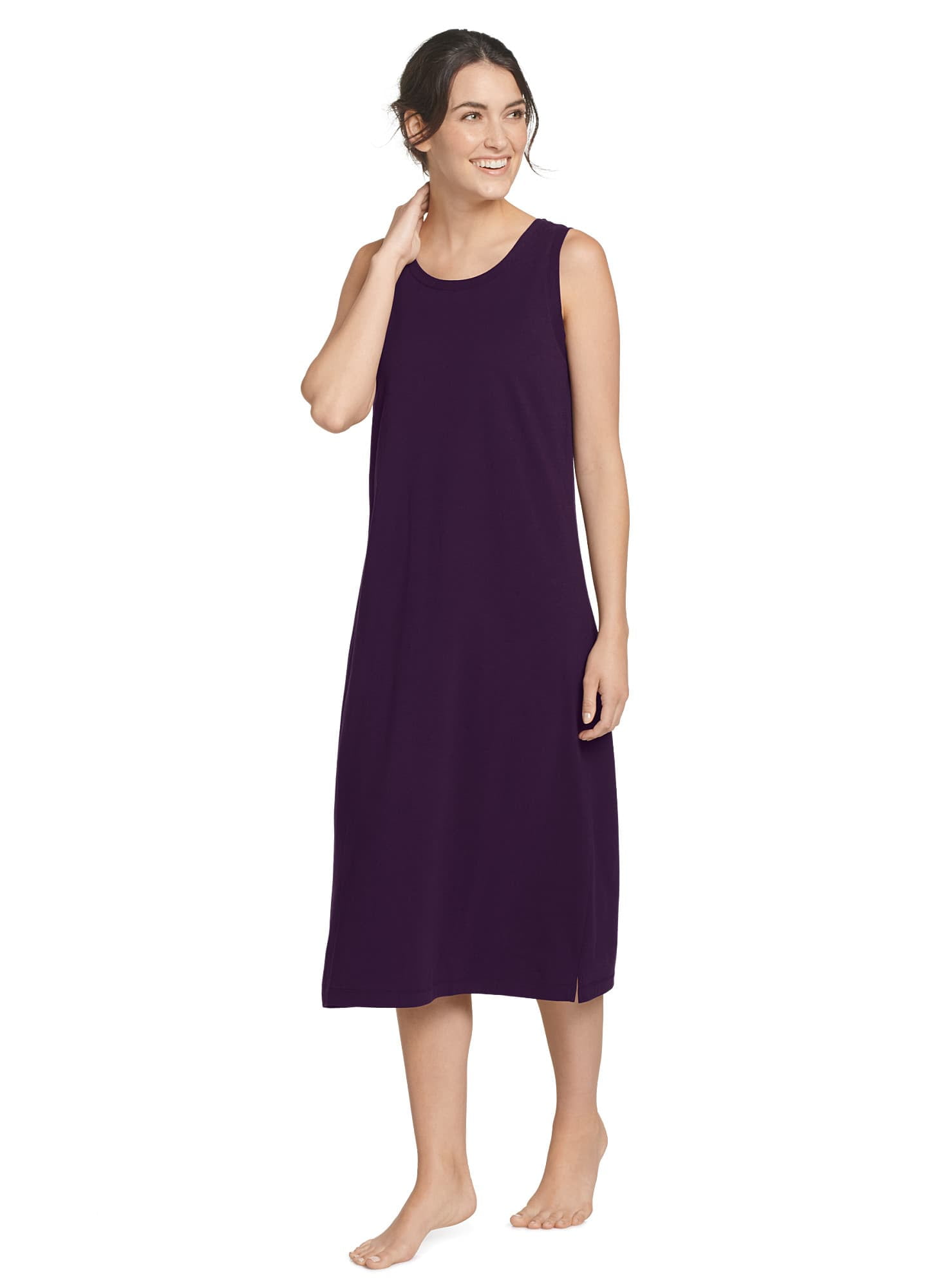 Jockey Women s Everyday Essentials 100 Cotton Tank Sleep Dress Walmart