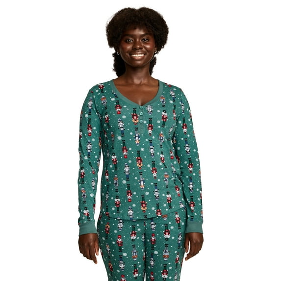 Jockey Women's Fam Jams Long Sleeve Henley