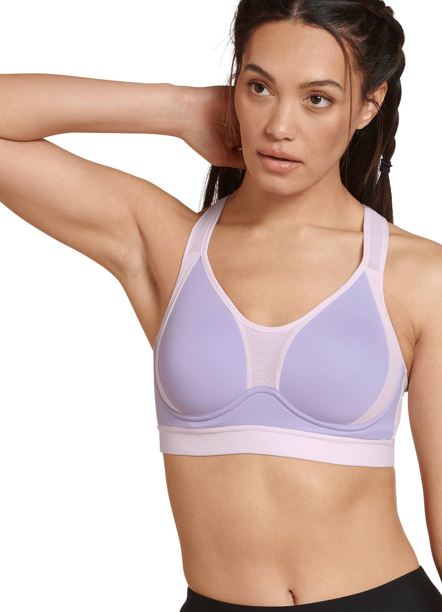 Jockey Women's Forever Fit Mid Impact Molded Cup Active Bra 