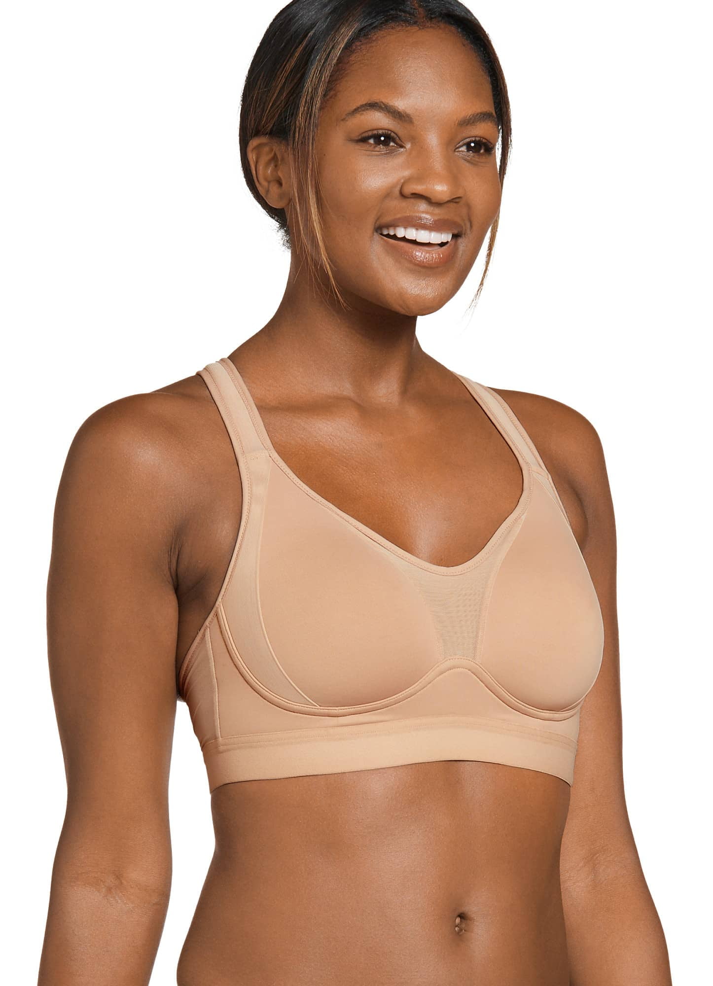 Jockey Women's Forever Fit Mid Impact Molded Cup Active Bra