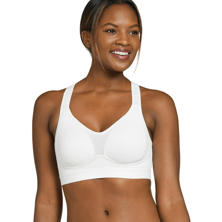 Jockey Women's Forever Fit Mid Impact Molded Cup Active Bra 