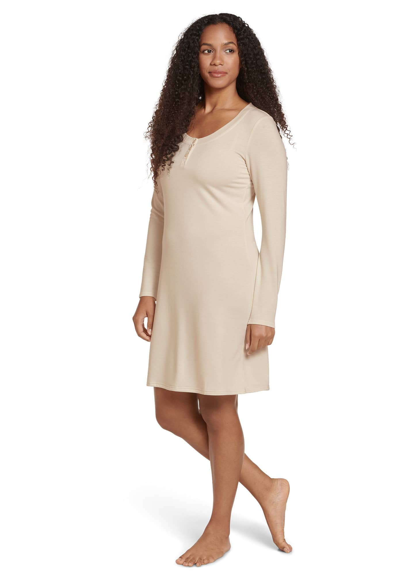 Jockey Women s French Terry Henley Sleepshirt Walmart