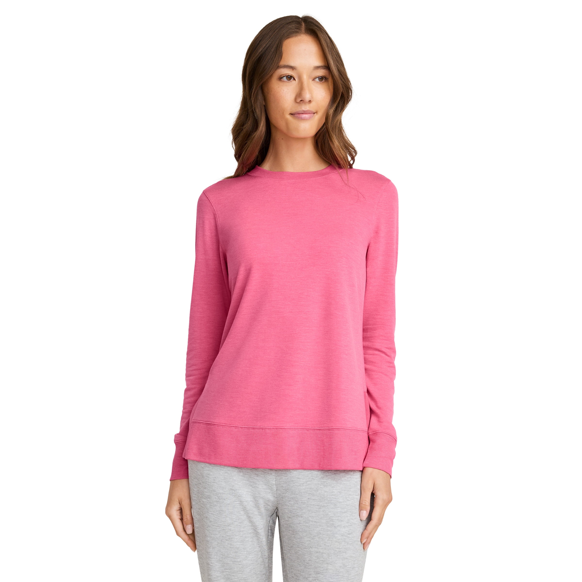 Ladies Grace & Emma French Terry Sweatshirt with Ribbed Knit