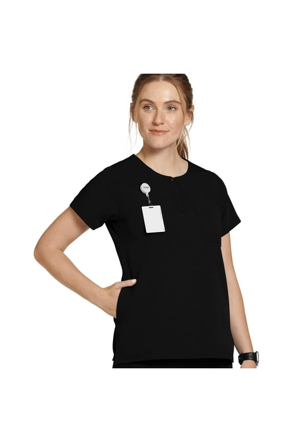 Women's Henley Scrub Top