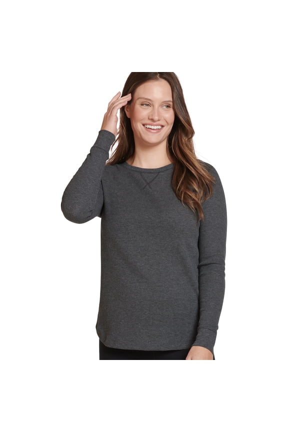 Women's Long Sleeve Waffle Crew