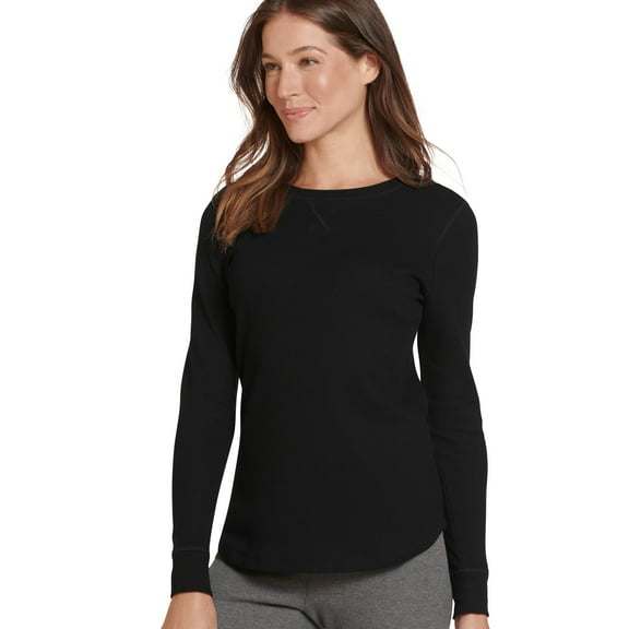 Jockey Women's Long Sleeve Waffle Crew