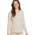 thumbnail image 1 of Jockey Women's Long Sleeve Waffle Henley, 1 of 3