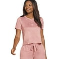 thumbnail image 1 of Jockey Women's Luxe Lounge Brushed Ribbed Cropped Henley, 1 of 2