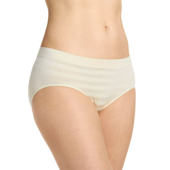 Jockey Women's Matte & Shine Seamfree Hipster, Sandy Shimmer, 6