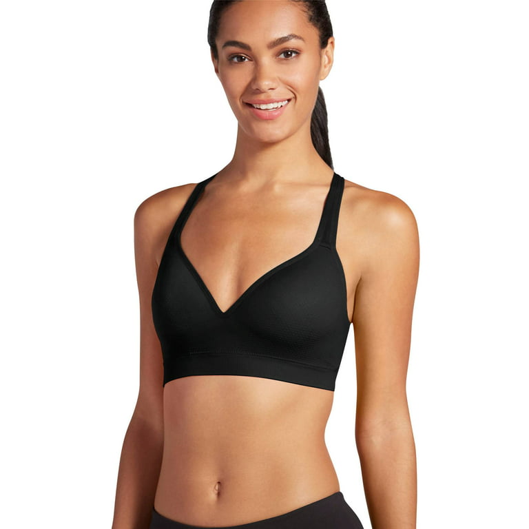 Jockey Sports Bra Seamless Removable Cups Med Impact Womens S Small  Charcoal New