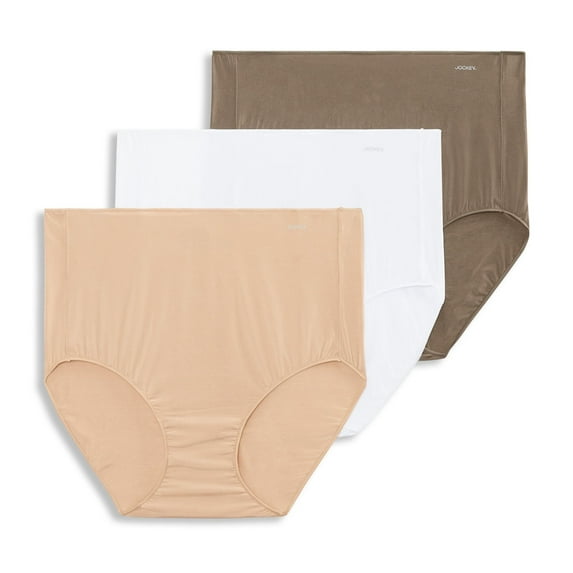 Jockey Women's No Panty Line Promise Tactel Brief - 3 Pack