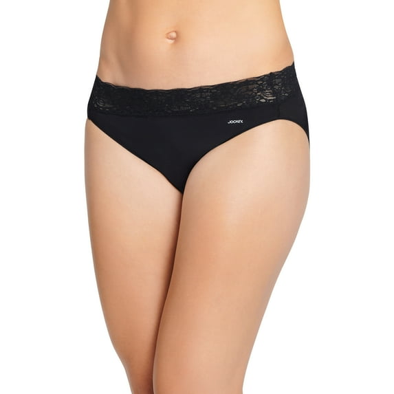 Jockey Women's No Panty Line Promise Tactel Lace Bikini