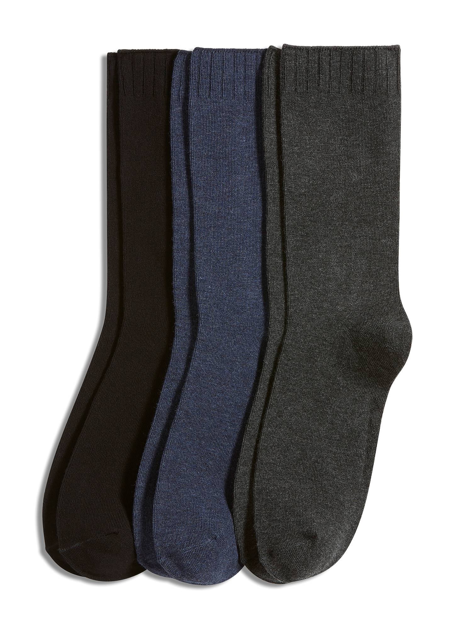 Jockey Women's NonBinding Crew Socks 3 Pack