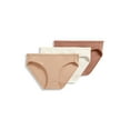 thumbnail image 1 of Jockey Women's Organic Cotton Stretch Logo Bikini - 3 Pack, 1 of 4