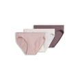 thumbnail image 1 of Jockey Women's Organic Cotton Stretch Logo Bikini - 3 Pack, 1 of 5