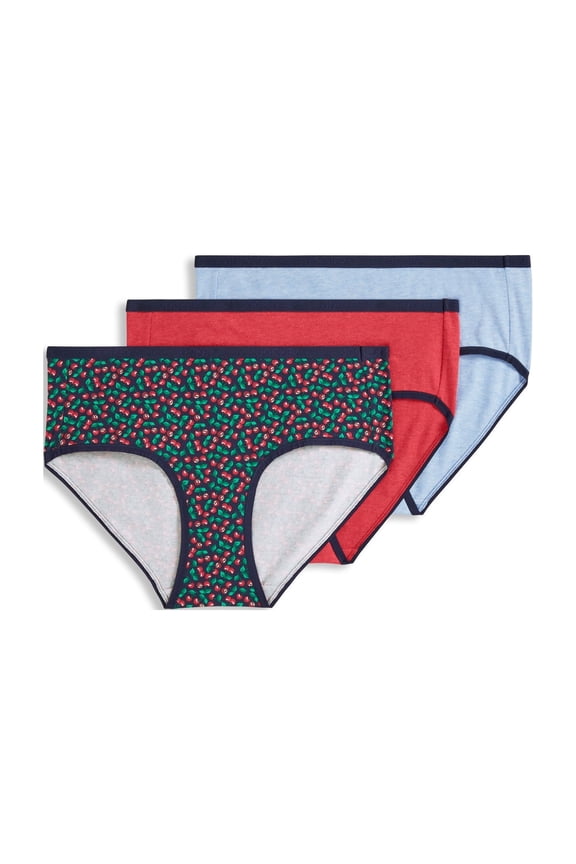 Women's Organic Cotton Stretch Logo Hipster - 3 Pack