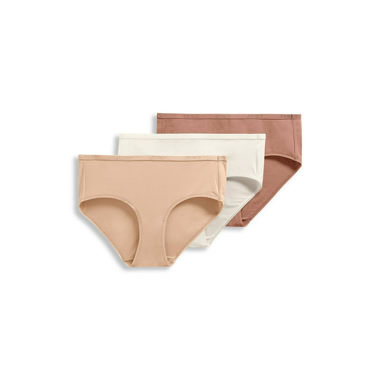Jockey® Essentials Women's Cotton Stretch Thong Panties, 3 Pack, Sizes  S-3XL 