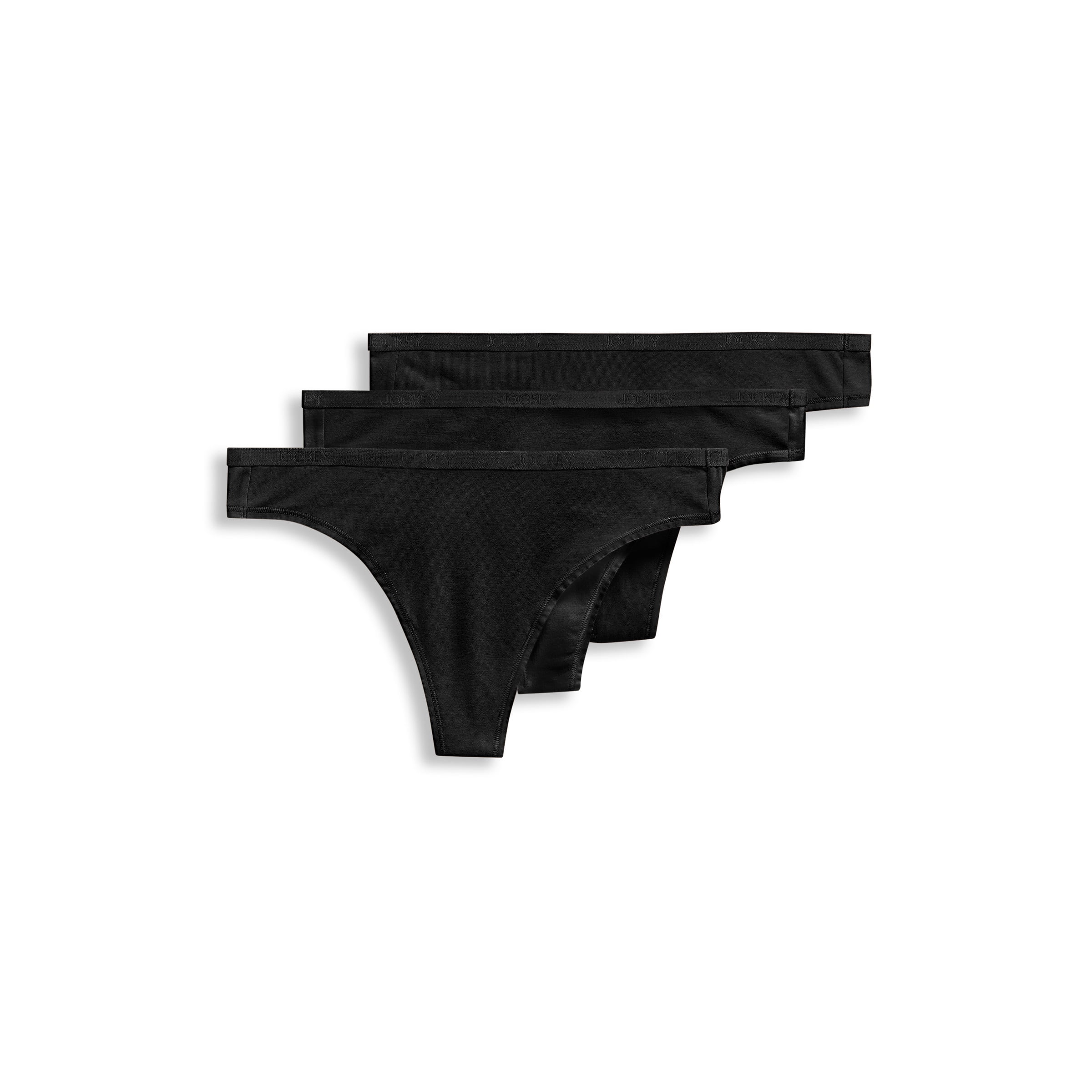 Jockey Women's Organic Cotton Stretch Thong - 3 Pack