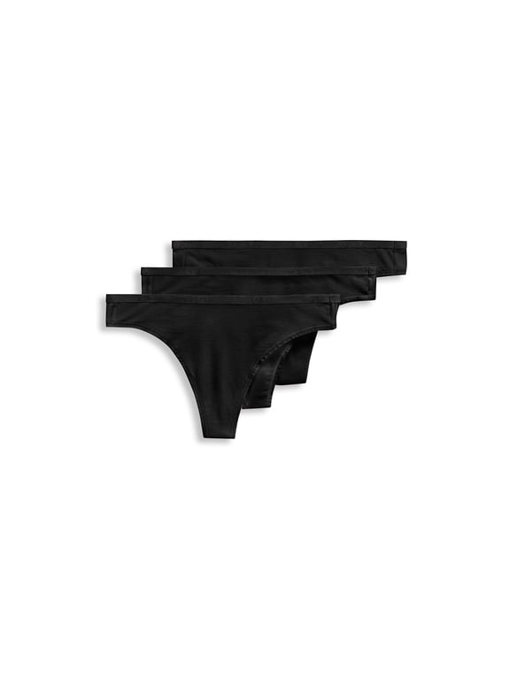 Women's Organic Cotton Stretch Thong - 3 Pack