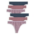 thumbnail image 1 of Jockey Women's Organic Cotton Stretch Logo Thong - 6 Pack, 1 of 5
