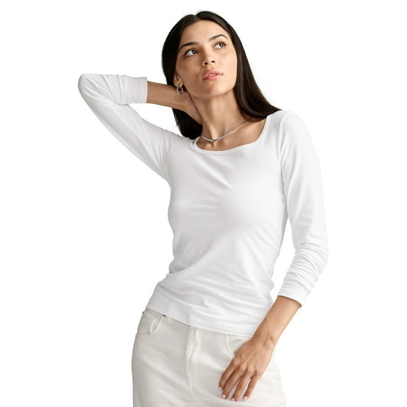 Jockey Women's Organic Cotton Stretch Long Sleeve Top