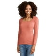 thumbnail image 1 of Jockey Women's Organic Cotton Stretch Long Sleeve Top, 1 of 5