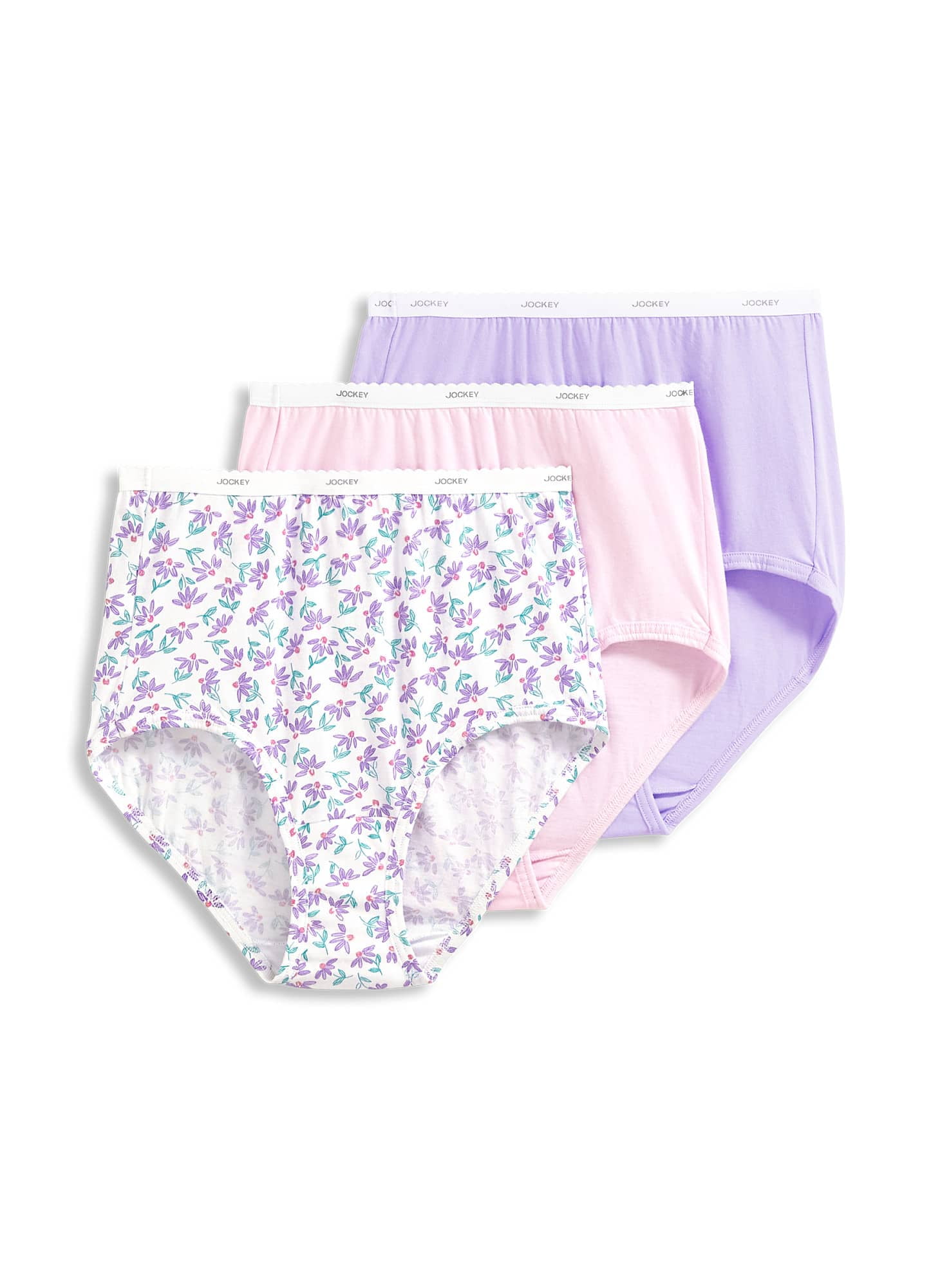 Jockey Women's Plus Size Classic Brief 3 Pack