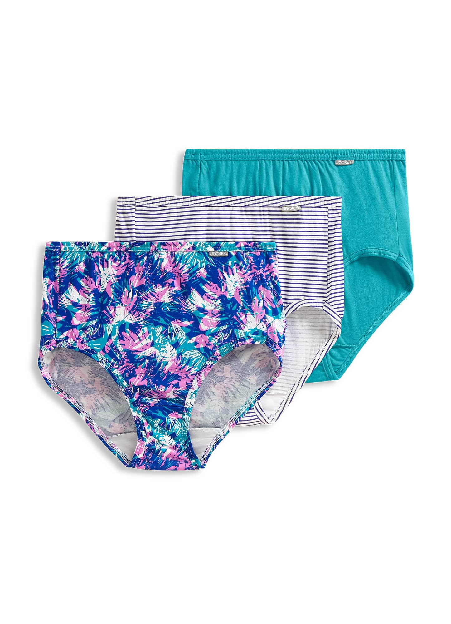 Jockey Women's Plus Size Elance Brief 3 Pack