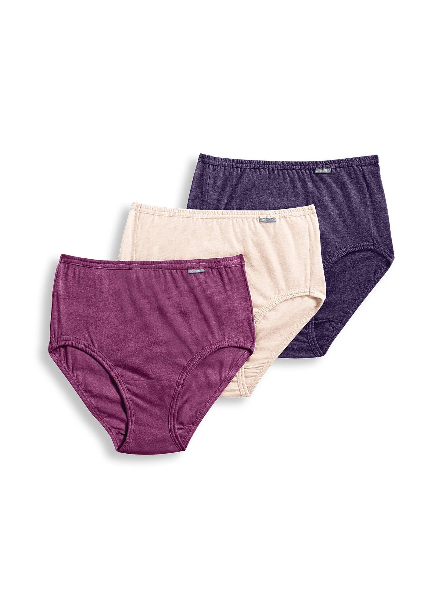 Jockey Women's Underwear Elance Brief - 3 Pack, Subtle Mint/Placid