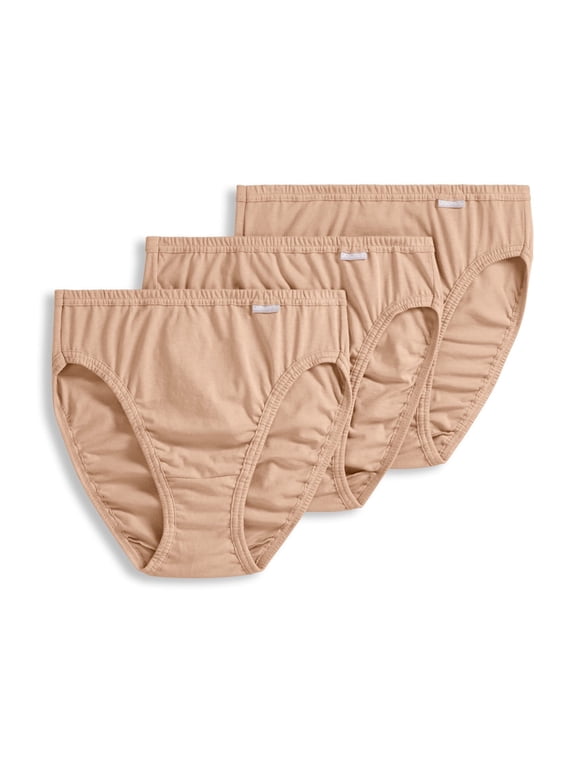 Women's Plus Size 100% Cotton Elance French Cut - 3 Pack