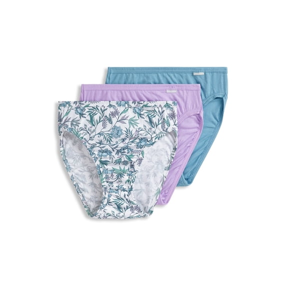 Jockey Women's Plus Size 100% Cotton Elance French Cut - 3 Pack