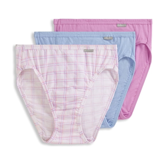 Jockey Women's Plus Size 100% Cotton Elance French Cut - 3 Pack