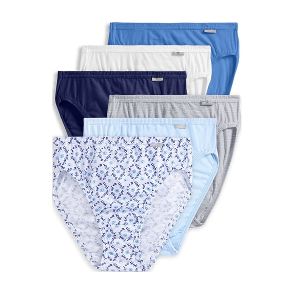 Jockey Women's Plus Size 100% Cotton Elance French Cut - 6 Pack
