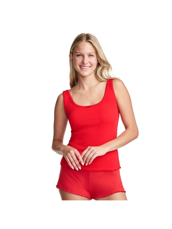Women's Pointelle Cotton Stretch Sleep Tank