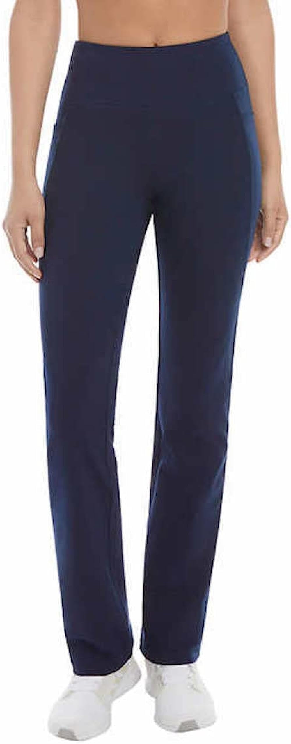 Jockey Women's Premium Pocket Yoga Pant (True Navy, XLarge)