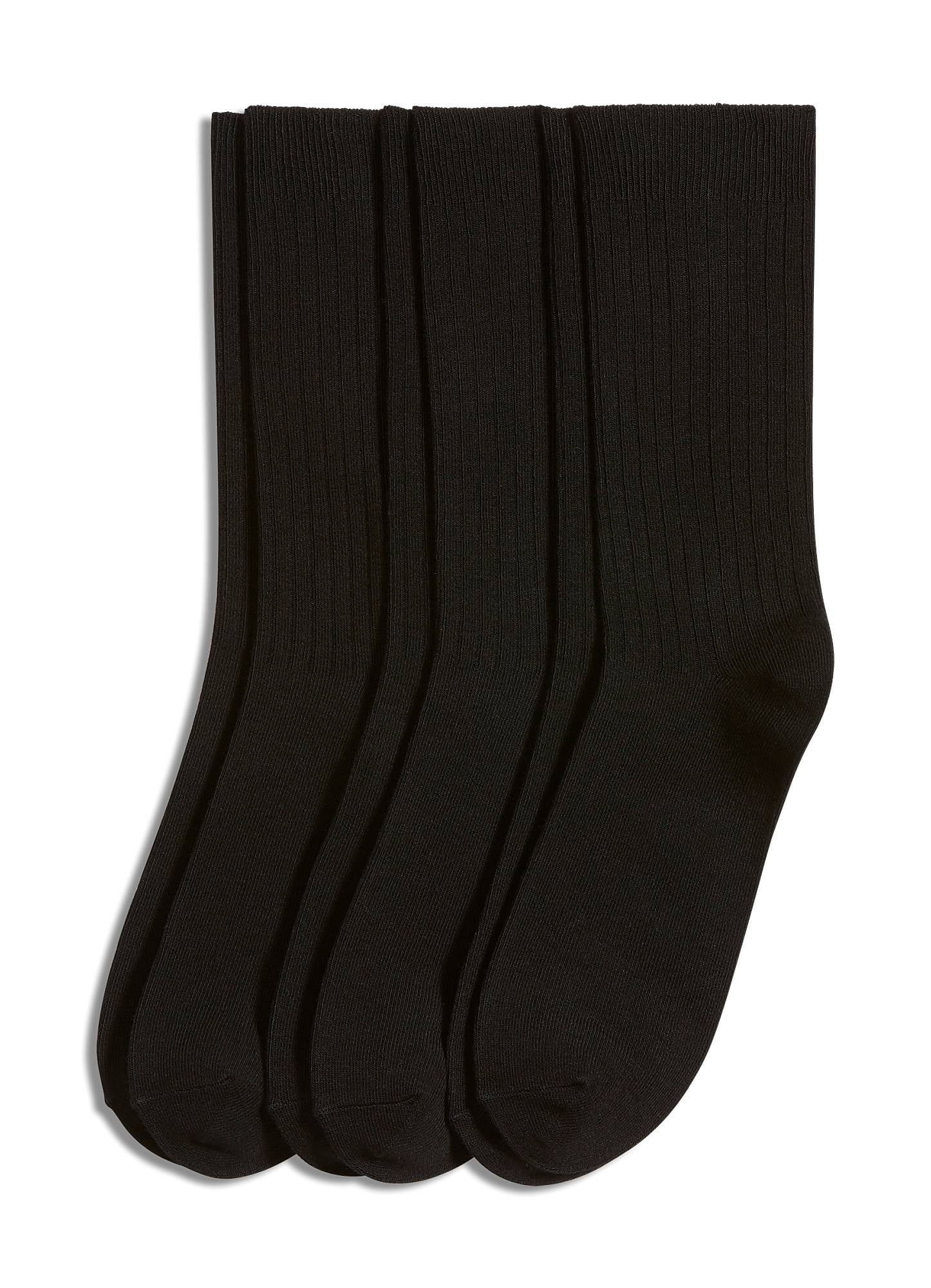 Jockey Women's Rib Crew Socks 3 pack