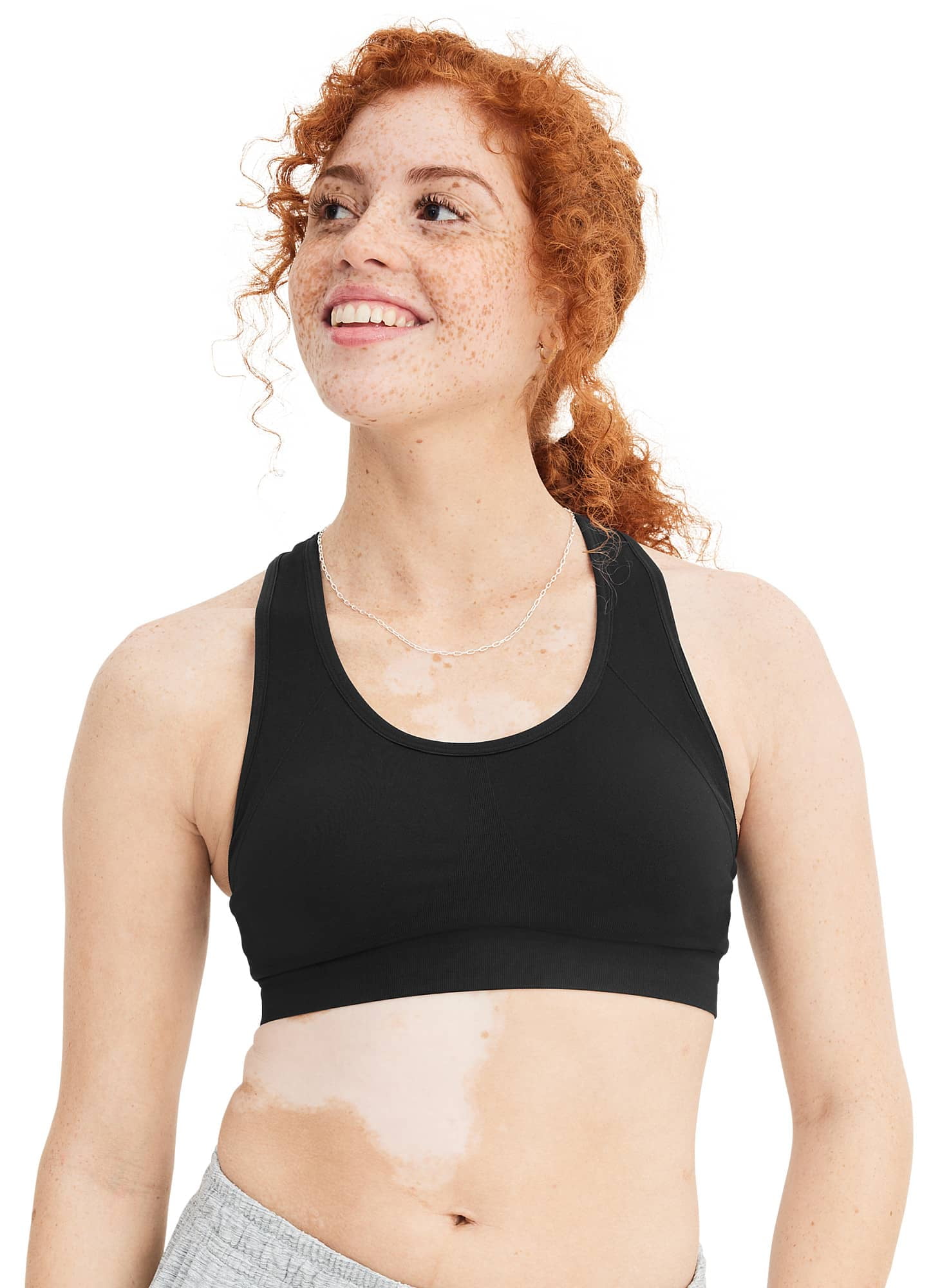 Jockey Women s Mid Impact Removable Cup Seamless Sports Bra Walmart