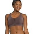 thumbnail image 1 of Jockey Women's Seamfree Mid Impact Zip Front Sports Bra, 1 of 3