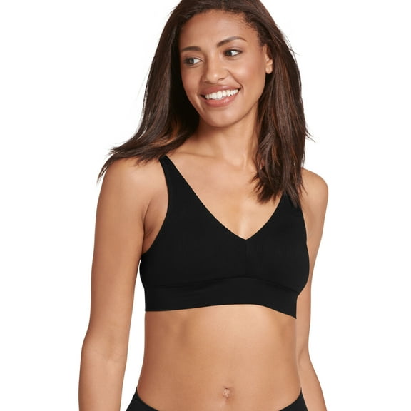 Jockey Women's Seamfree Rib Molded Cup Plunge Bralette