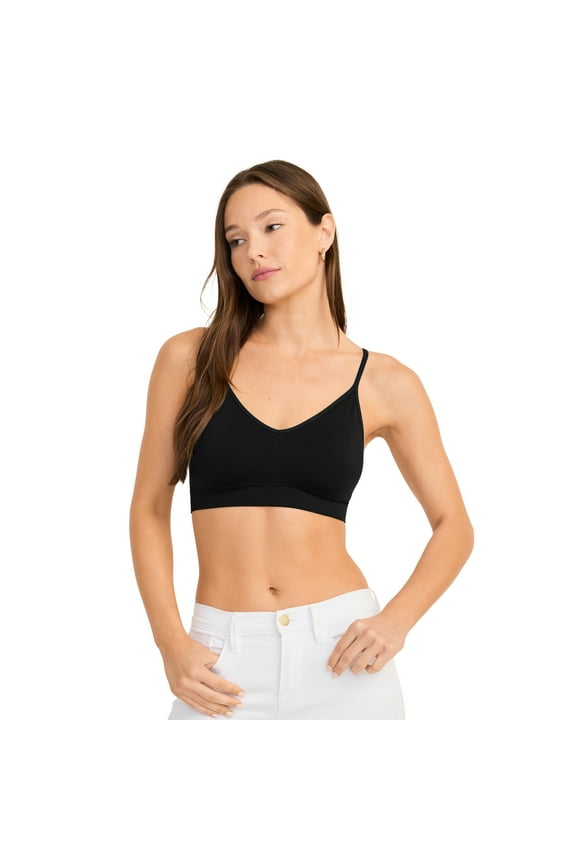 Women's Seamfree Stretch Cami Strap Bralette