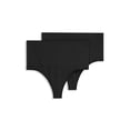 thumbnail image 1 of Jockey Women's Skimmies Seamfree Tummy Smoothing Thong - 2 Pack, 1 of 6
