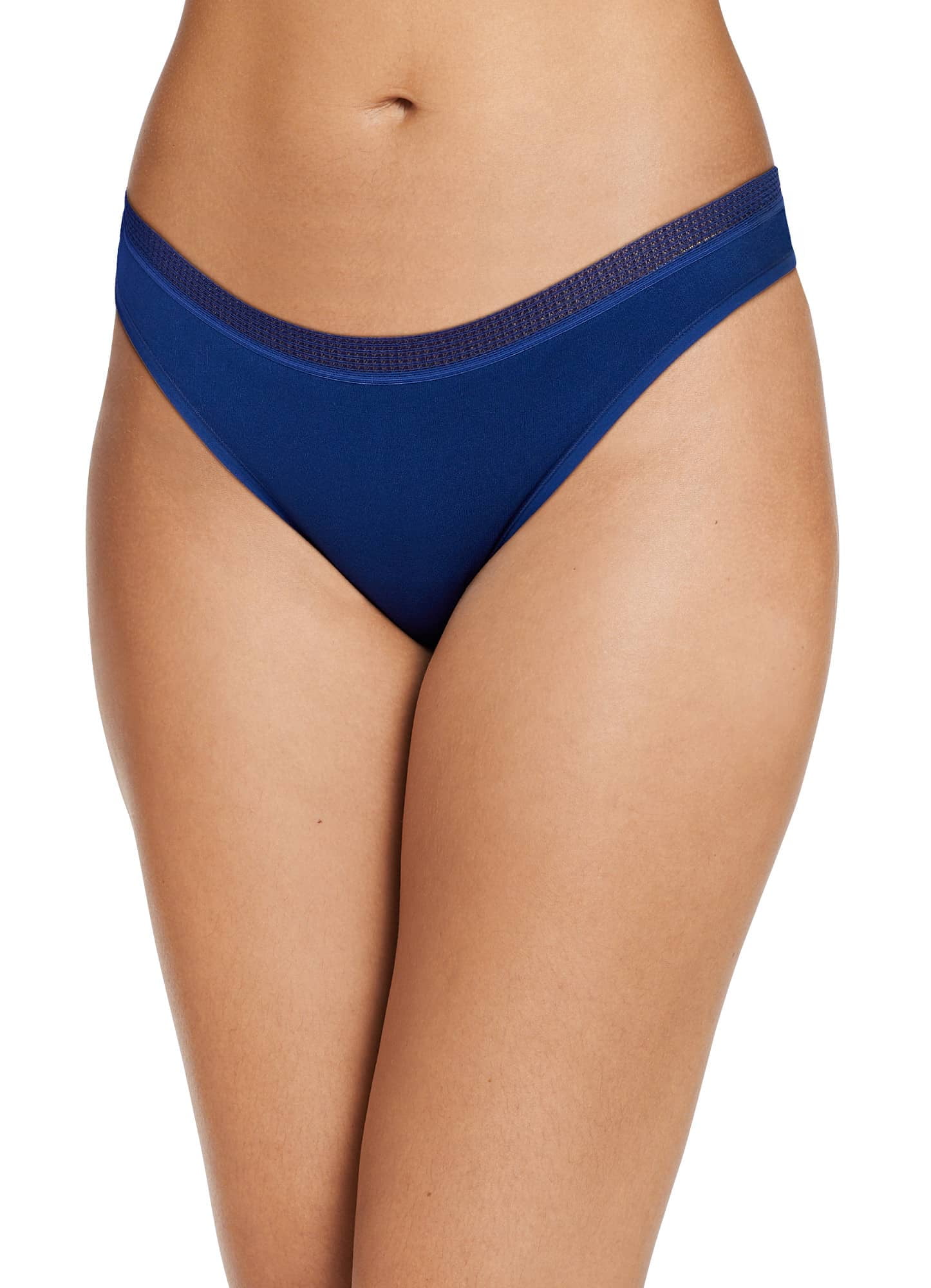Jockey Women's Smooth & Shine Seamfree Lace Thong