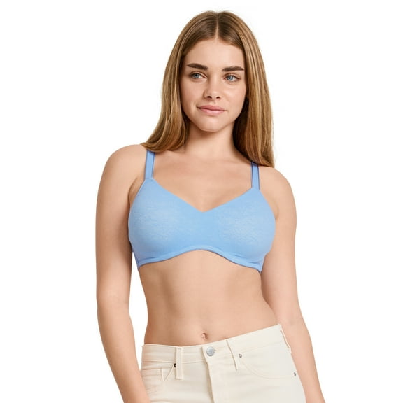 Jockey Women's Smooth & Sleek Lace Full Coverage Wirefree T-Shirt Bra