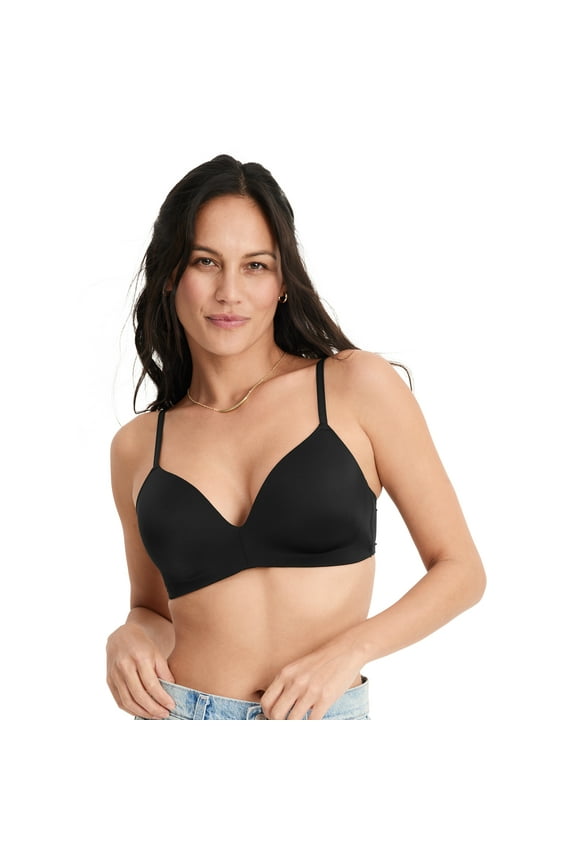 Women's Smooth & Sleek Microfiber Demi Coverage Wirefree T-Shirt Bra
