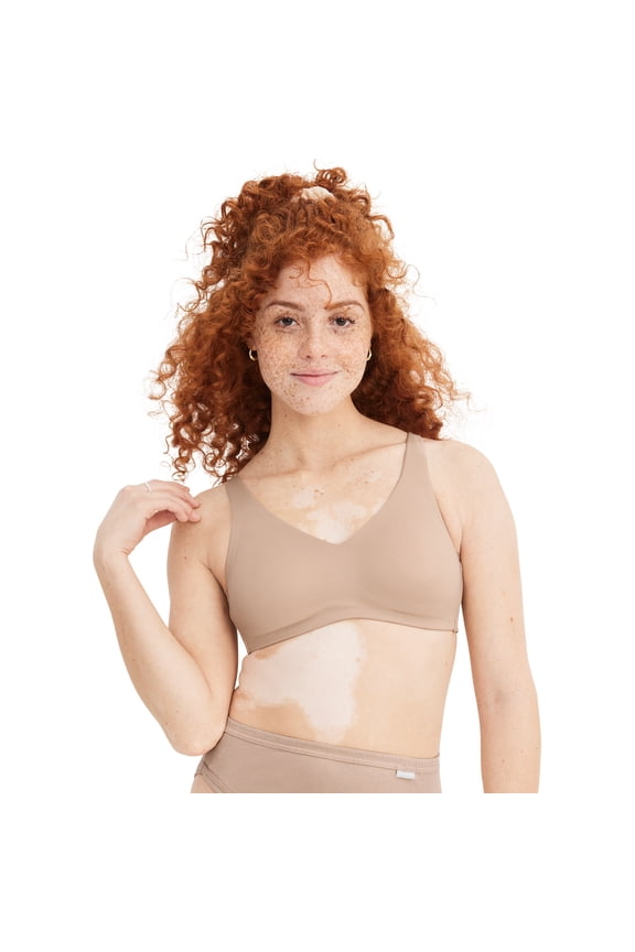 Women's Smooth & Sleek Microfiber Full Coverage Wirefree Unlined T-Shirt Bra